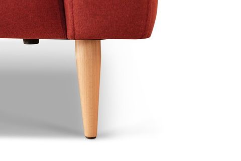 NORMOD DÖRTLÜ KOLTUK, KIRMIZI, METAL ALTIN AYAK