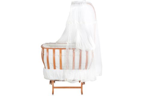 OTANTİK LÜKS SALLANIR SEPET BEŞİK, AÇIK CEVİZ, 60X90