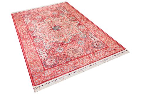 VİNTAGE DESEN PAMUK TABAN BASKILI HALI 80X200