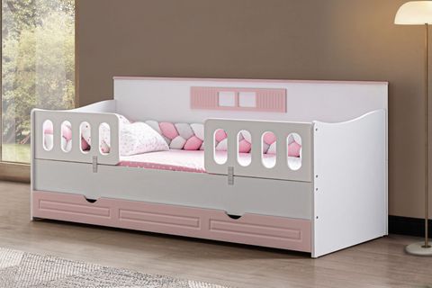 LİZBON YAVRULU MONTESSORİ KARYOLA, PEMBE