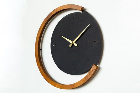 ARTEPERA MOON TİME AHŞAPLI METAL DUVAR SAATİ
