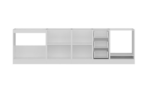 MİNAR 290 CM MUTFAK DOLABI BEYAZ DORE 290-D3-ALT MODÜL