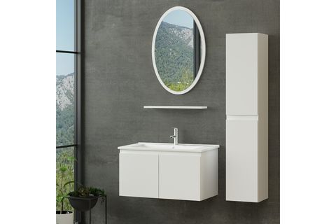 NİKA BANYO DOLABI 85CM AS2K 1EA1R ETJ BOY BEYAZ