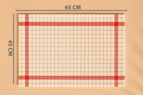 MONİKA PAMUKLU SET KURULAMA BEZİ, ÜÇLÜ, KIRMIZI
