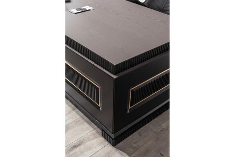 KUMSAL BETA KABLOSUZ ŞARJLI OFİS ÇALIŞMA MASASI, ANTRASİT