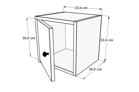 FLY KAPAKLI DUVAR RAFI, 33 CM