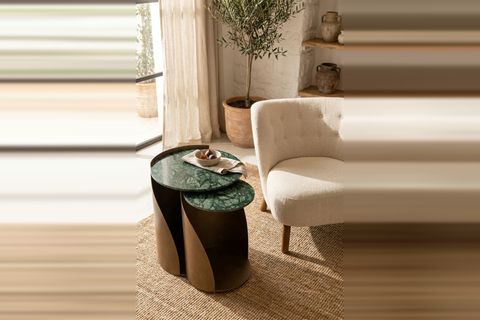 BELDA ZİGON SEHPA SETİ, VERDE