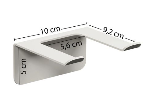 LMZ SAÇ KURUTMA MAKİNESİ TUTACAĞI FÖN MAKİNESİ BANYO RAFI ASKISI, BEYAZ