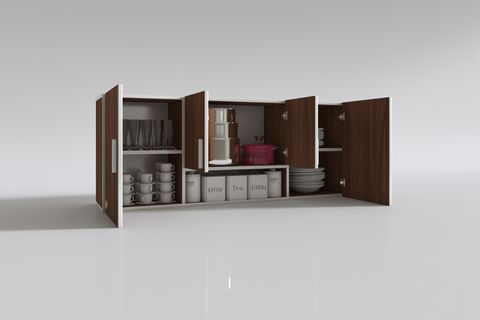 FLORO HAZIR MUTFAK DOLABI, CEVİZ