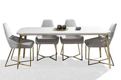 DİAMOND YEMEK MASASI, KREM, 190X90