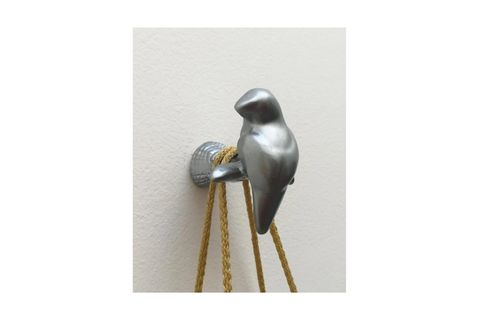 KUŞ ŞEKİL MODERN DUVAR DEKORU ASKILIK, GÜMÜŞ