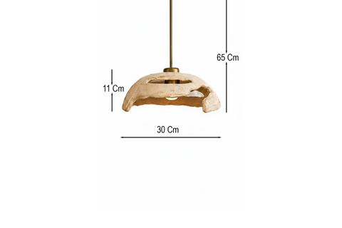 HANDMADE WABİ SABİ KARBON BETON AVİZE, PETRA