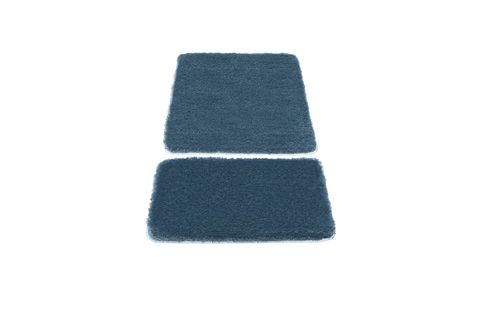SEGURA PELUŞ KAYDIRMAZ TABAN İKİLİ BANYO PASPASI, TURKUAZ, 60X100-50X60