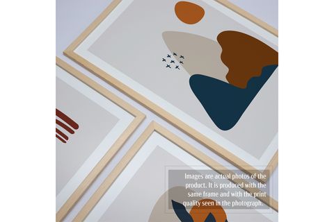 HOMEPACK, DOĞAL AHŞAP ÜÇLÜ TABLO SETİ, ÇERÇEVELİ, 30X40, HPN012