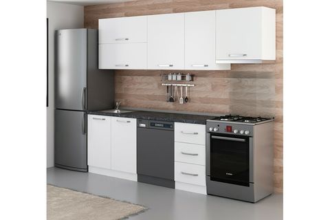 MİNAR 255 CM MUTFAK DOLABI BEYAZ 255 B15