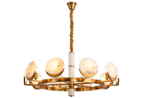 LAMPALUCE MARMO ONLU AVİZE, SARI
