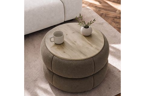 MODEİUS SEHPALI PUF, SAFİR MEŞE MOCHA