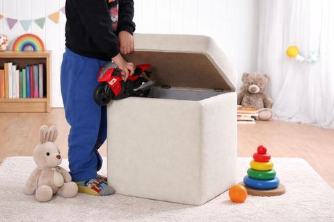 PİKLET ÇOCUK SANDIKLI PUF, KREM