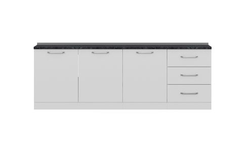 MİNAR 240 CM MUTFAK DOLABI BEYAZ 240-B3-ALT MODÜL