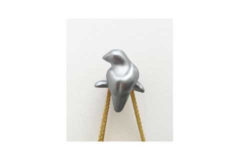 KUŞ ŞEKİL MODERN DUVAR DEKORU ASKILIK, GÜMÜŞ