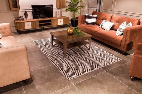 RİVA 8718 KREM ANTRASİT MAKİNE HALISI 80X300