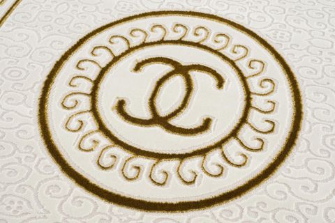 MODERN DESEN KREM GOLD RENK OTURMA ODASI VE SALON HALISI 100X300