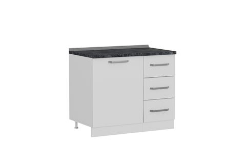 MİNAR 100 CM MUTFAK DOLABI BEYAZ 100-B1-ALT MODÜL