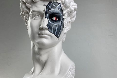 DAVID CYBORG POP ART DEKORATİF ROMA YUNAN HEYKELLERİ