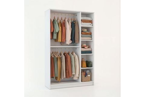 DEKOREX GARDIROP, BEYAZ, 3 KAPAKLI, MNT311