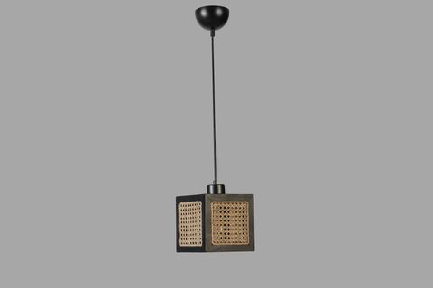 KUMSAL TEKLİ RATTAN SARKIT, SİYAH
