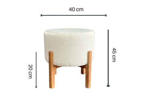 TEDDY PUF, AHŞAP AYAK