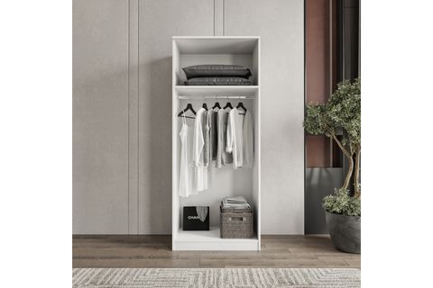 VİOLET GARDIROP, BEYAZ, 2 KAPAKLI