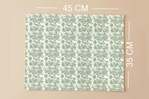 YEŞİL PANOROMA PAMUKLU ALTI ADET AMERİKAN SERVİSİ