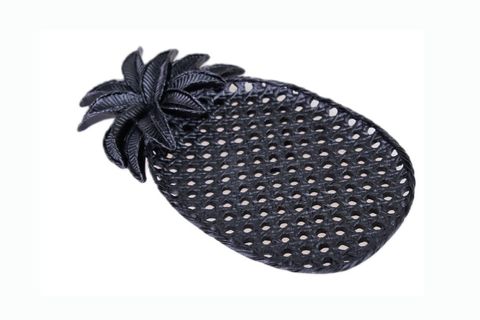 DEKORATİF ANANAS TABAK, SİYAH