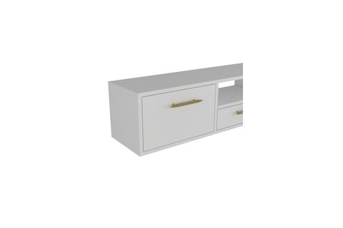 DROPDD TV SEHPASI, BEYAZ ALTIN DUVARA MONTAJ, 1331DROPDD 128