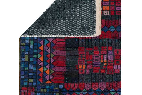 GEOMETRİC BASKILI DOKUMA TABAN HALI, 123 YNG, 100X150 CM