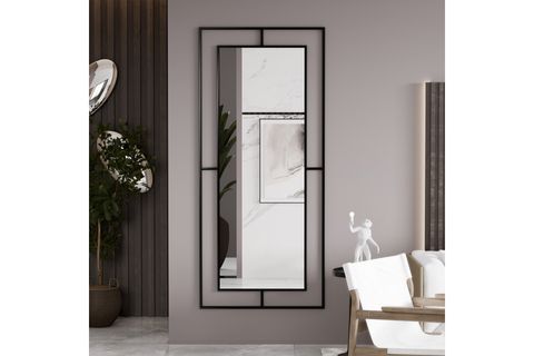 OPHELİA METAL ÇERÇEVELİ AYNA, SİYAH