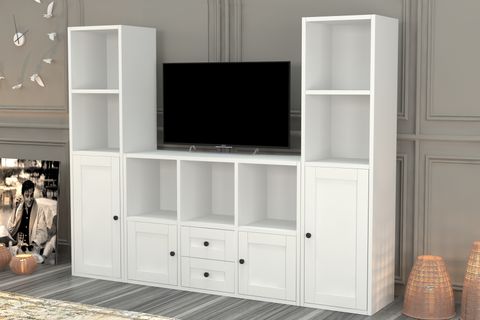AYDIN TV ÜNİTESİ, BEYAZ, 165 CM, TVT-1077