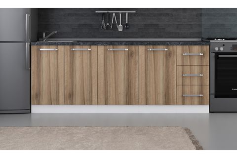 MİNAR 215 CM MUTFAK DOLABI BEYAZ DORE 215-D1-ALT MODÜL