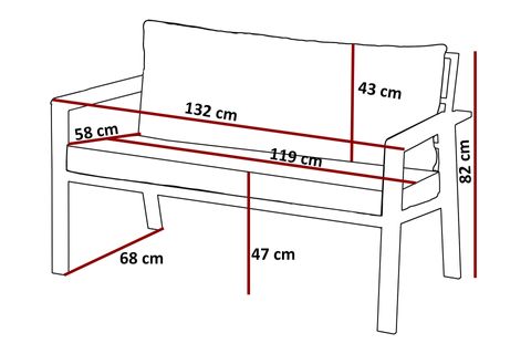 GARDENYA BAHÇE BALKON TAKIMI, FÜME