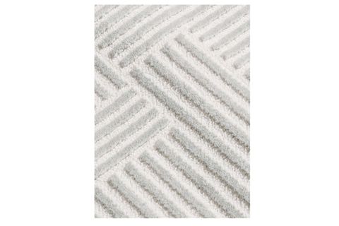MONO KOLEKSİYONU MODERN SIK DOKUMA SAÇAKLI MAKİNE HALISI, GRİ, 120X250