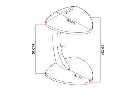 SELF TEKERLEKLİ YAN SEHPA, BEYAZ