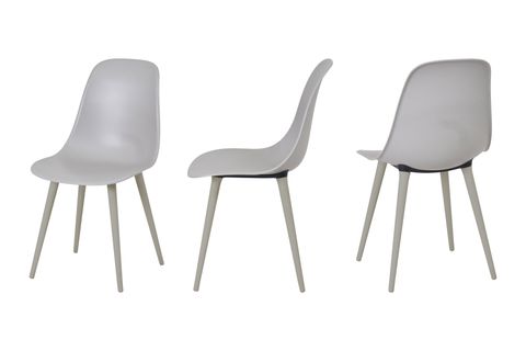 TİLİA BEJ 4 SANDALYELİ BAHÇE BALKON BİSTRO SETİ, GRİ, 60X60 CM