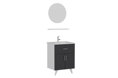SANYA BANYO DOLABI 65CM AY2K1Ç 1YA1R ETJ BEYAZ ANTRASİT