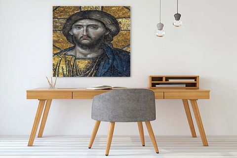 TABLOLIFE İSA'NIN MOZAİĞİ (AYASOFYA, DEESİS MOZAİKLERİ) KANVAS TABLO, 60X90