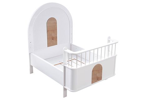 VENÜS BÜYÜYEN BEŞİK 90X130 VENÜS KARYOLA 90X190, BEYAZ CEVİZ