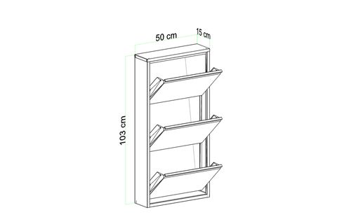 VEGA KİLİTLİ METAL AYAKKABILIK, PUDRA, 3 KAPAKLI