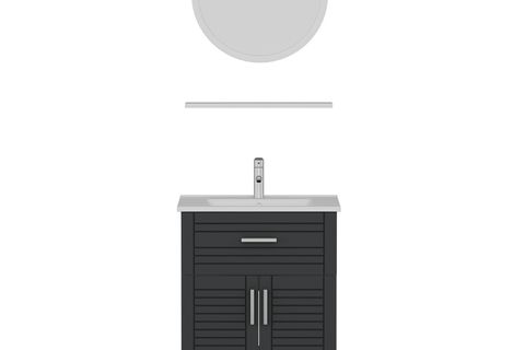 VERA BANYO DOLABI 65CM AY2K1Ç+1YA1R+ETJ BEYAZ ANTRASİT