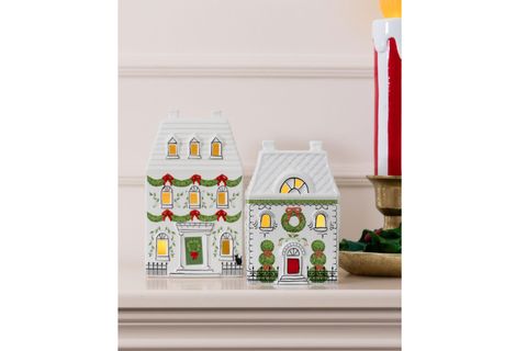 THE MİA DEKORATİF LED IŞIKLI EV BİBLO, 12X7X19 CM