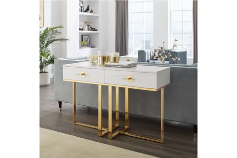 RİHANNA DRESUAR, GOLD BEYAZ